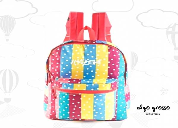 MOCHILA KOOSHI DOTS COLGANTE 17" 1 CIERRE art.91322