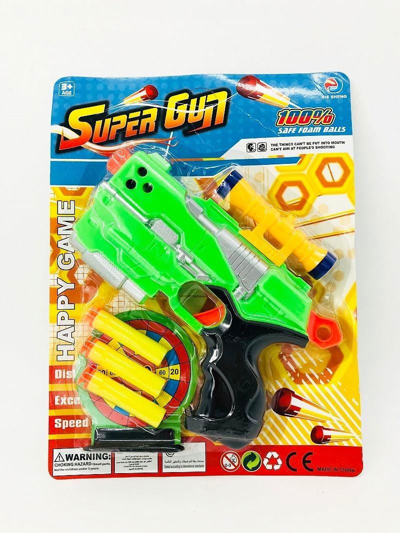 PISTOLA LANZA DARDOS SUPER GUN art.9916B