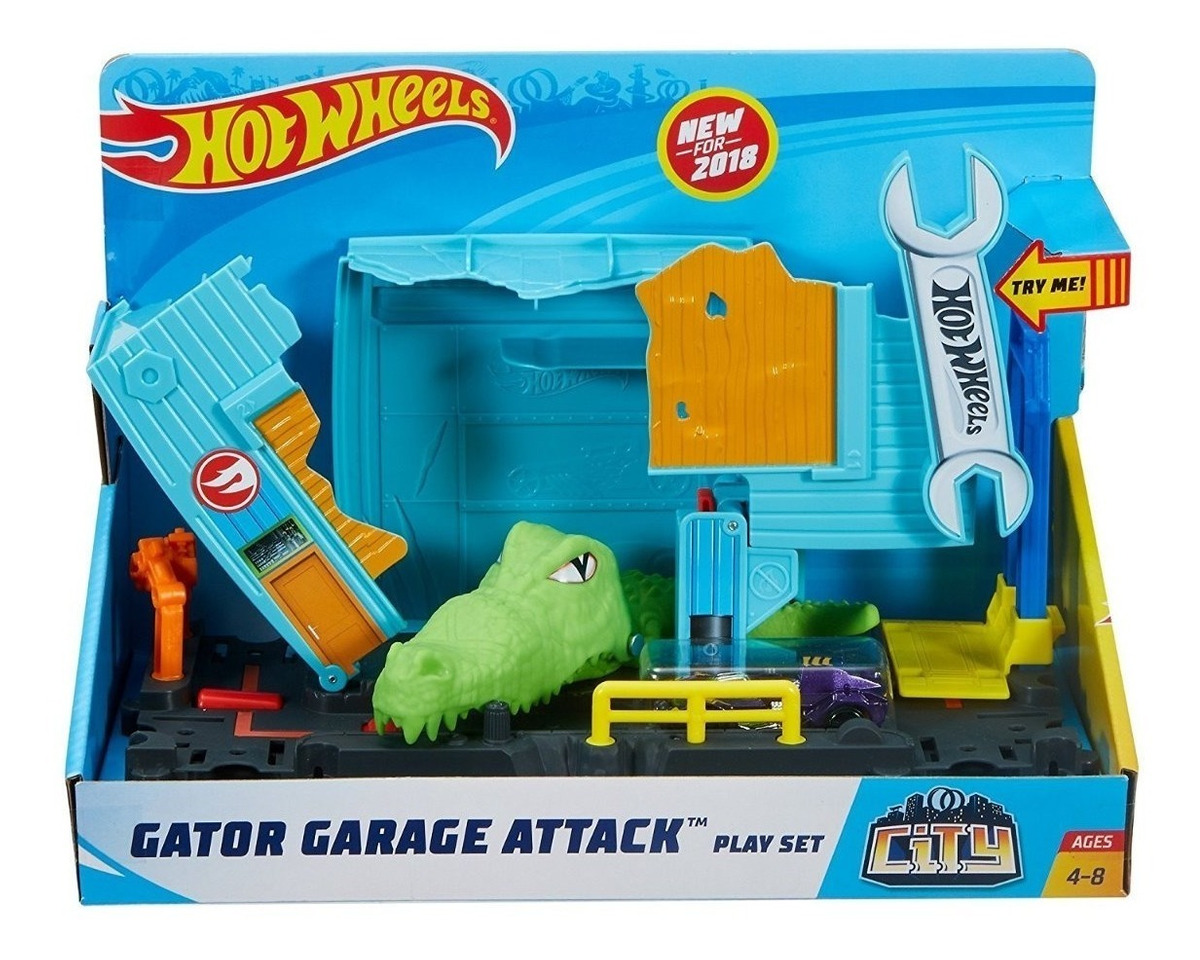 pista cocodrilo hotwheels