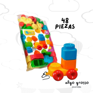 BIMBI JARDIN BLOQUES GRANDES ENCASTRE BOLSA 48PS art.3002