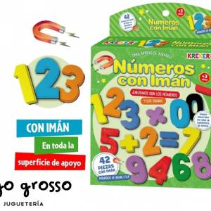 NUMEROS DE GOMA EVA CON IMAN art.322