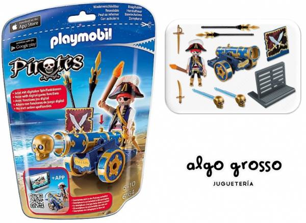 PBL PIRATA CAÑON INTERACTIVO AZUL DOYPACK art.6164