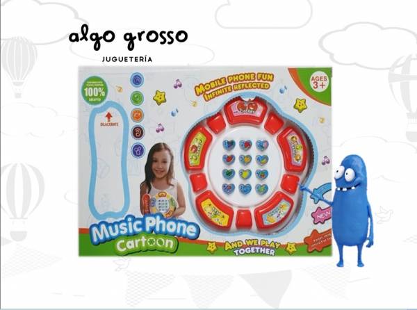 TELEFONO DIDACTICO MUSIC PHONE CARTOON art.153352