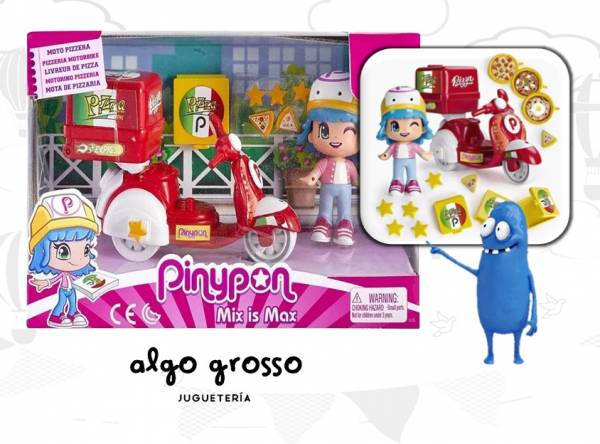 PINYPON MOTO DELIVERY PIZZA CON FIGURA art.14911