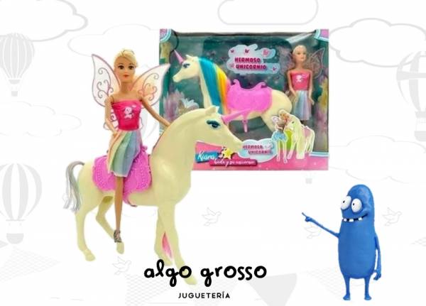 KIARA HADA Y SU UNICORNIO MUÑECA CON ACCESORIOS art.5981//B145