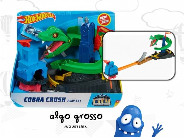 HOT WHEELS PLAYSET DE JUEGO COBRA CRUSH ART.FNB20