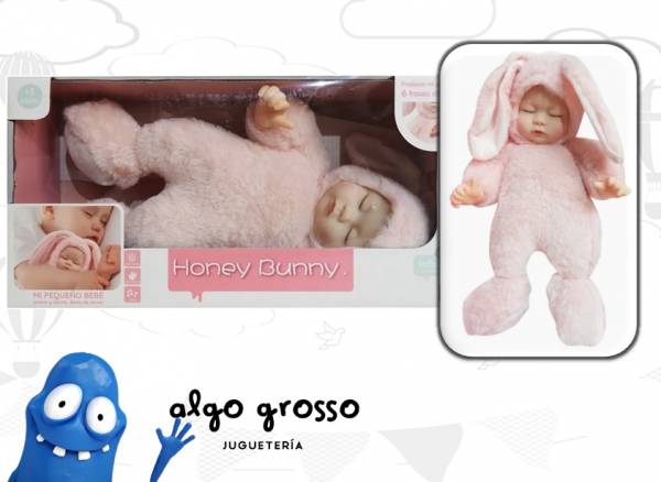 HONEY BUNNY MI PEQUEÑO BEBE 6 FRASES CON TRAJE ANIMAL art.3351