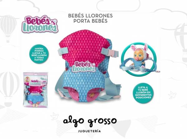 CRY BABIES MOCHILA PORTA BEBE art.95941