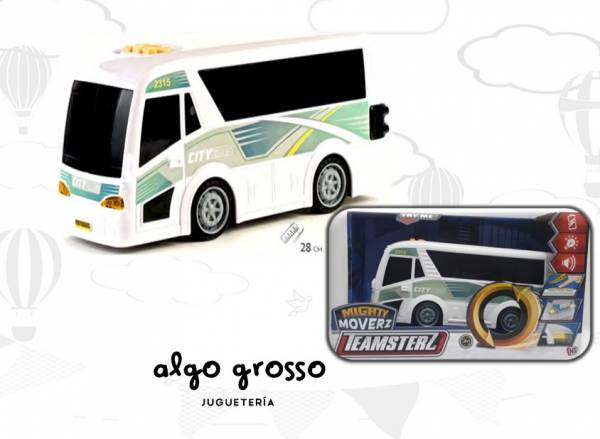 CITY BUS COLECTIVO TEAMSTERZ LUZ SONIDO Y MOV 28CM ART.14110