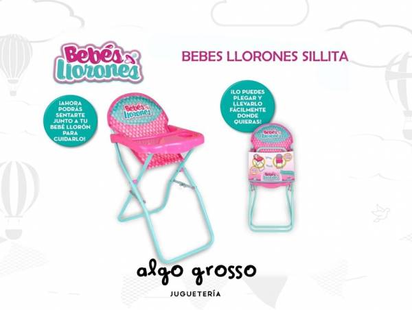 CRY BABIES SILLA DE COMER art.95942