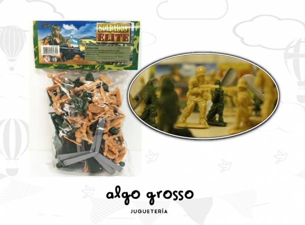 SOLDADITOS DE ELITE 48 PIEZAS CON JEEP  art.6139