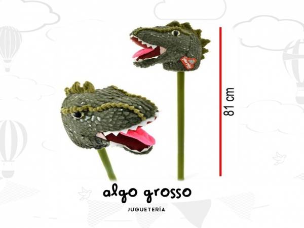 CABEZA DINOSAURIO CON PALO art.7965