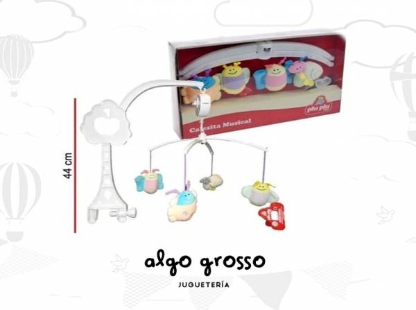 CUNERO CALESITA MUSICAL ANIMALITOS PELUCHE