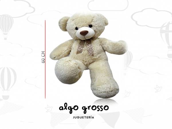 OSO SENTADO CON MOÑO 60CM art.9023