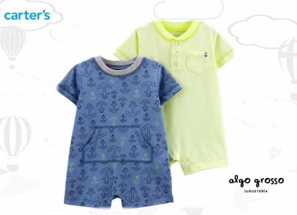 PACK TALLE 6M - 2 ENTERITOS ANCLAS art.17048410