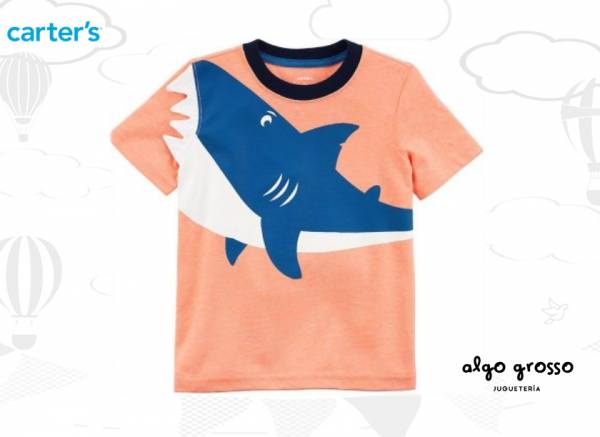 REMERA NARANJA TIBURÓN art.225H372