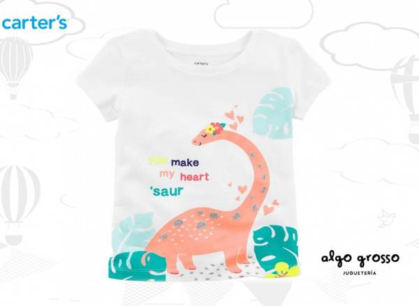 REMERA DINOSAURIO TALLE 18M art.235H252