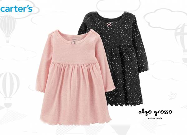 PACK TALLE 6M - 2 VESTIDOS art.126H620