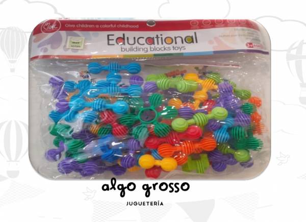 BLOQUES TIPO ESTRELLA EDUCATIONAL BUILDING BLOCKS art.57450
