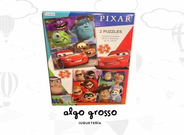 PIXAR 2 PUZZLES DE 36 Y 24 PIEZAS art.DPX01106