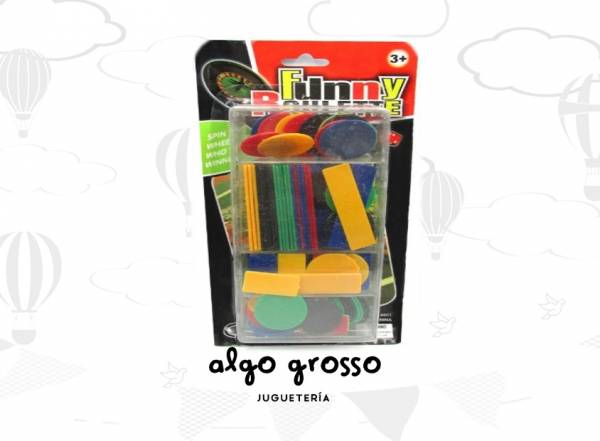 FICHAS DE POCKER RULETA ECONÓMICAS BLISTER art.8601B