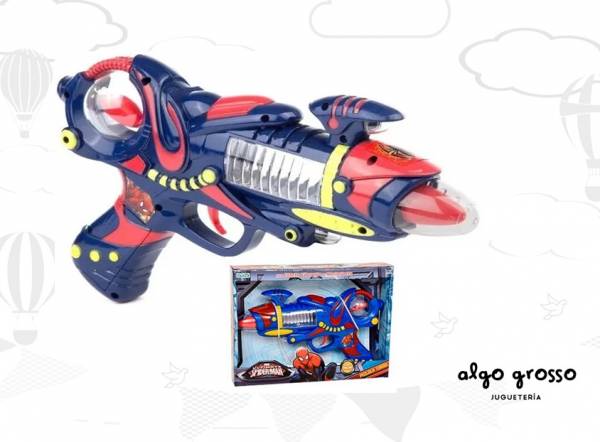 SPIDERMAN PISTOLA TURBO ARMA LUCES Y SONIDO art.1567