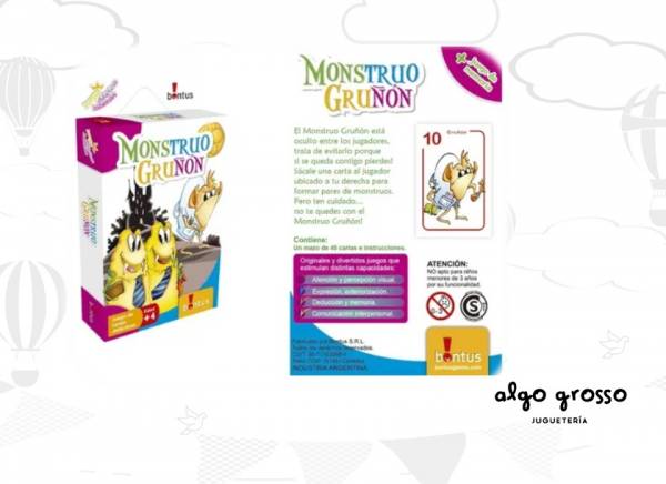 MONSTRUO GRUÑÓN JUEGO DE CARTAS art.337