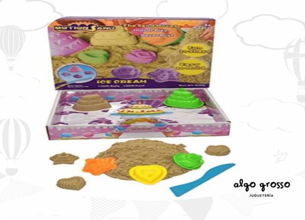 MOTION SAND FUN BEACH - ICE CREAM (ARENA KINETICA)CON MOLDES art.MS10/MS11