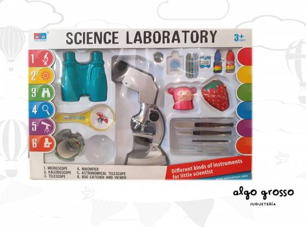 SET DE CIENCIAS CON ACCESORIOS SCIENCE LABORATORY art.7011A