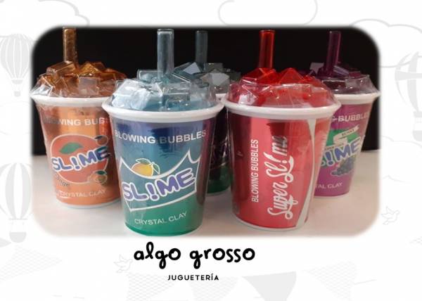 SLIME PERLADO EN VASO DE REFRESCO art.56770