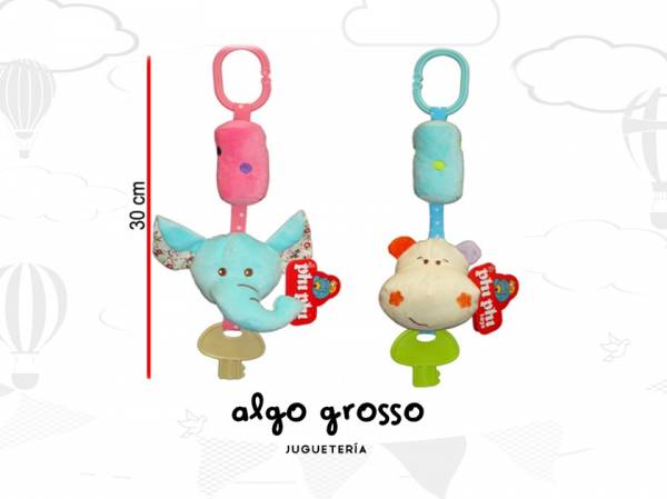 SONAJERO ANIMALITOS SOFT COLGANTE art.2413