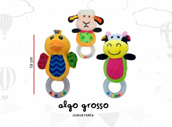 SONAJERO ANIMALITO DE AGARRE 15CM art.8667