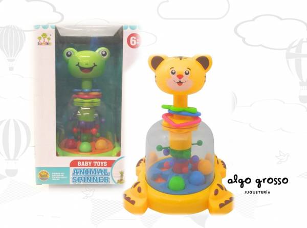 TROMPO ANIMALITOS ANIMAL SPINNER BABY TOYS art.SL83013/14