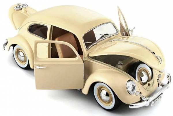 AUTO COLECCION BURAGO VOLKSWAGEN KAFER BEETLE 1955 1:18 art.18-12029 - Imagen 2