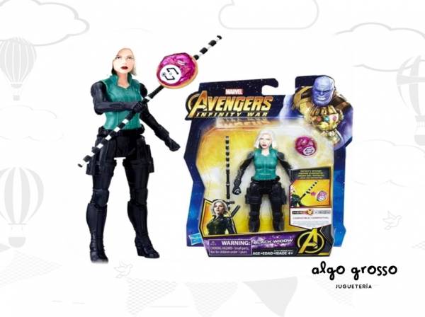 AVENGERS FIGURAS BLACK WIDOW CON GEMA art.E0605