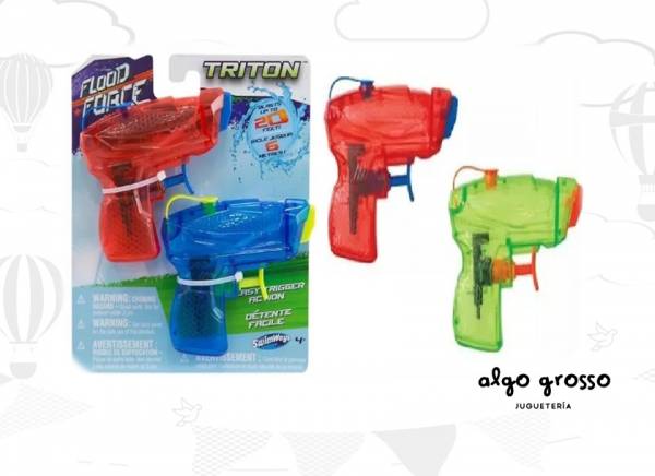 PISTOLA DE AGUA X2 CHICA SWIMWAYS TRITON art.88110