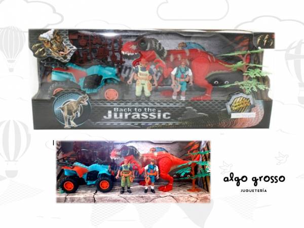 SET DINOSAURIOS BACK TO THE JURASSIC MEDIANO art.99339