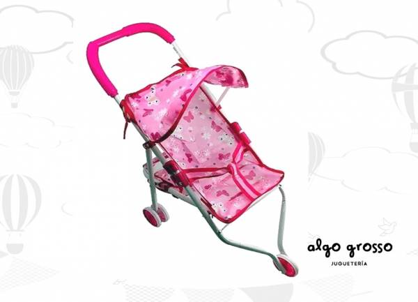 COCHE DE PASEO 3 RUEDAS METAL PARA MUÑECA art.13881