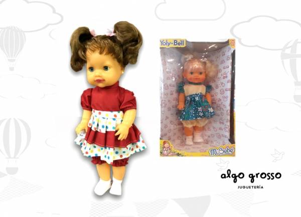 MUÑECA MI BEBE MEDIANA 40CM CON CABELLO YOLY-BELL art.328