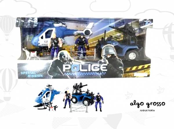 PLAYSET POLICIA VEHÍCULOS SPECIAL MISSION MEDIANO art.99345