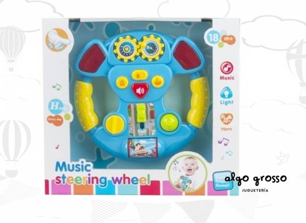 VOLANTE A PILAS CON LUZ Y SONIDO art.46150
