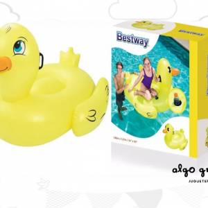 COLCHONETA PATO GRANDE INFLABLE MANIJA Y POSA VASO BESTWAY art.41106