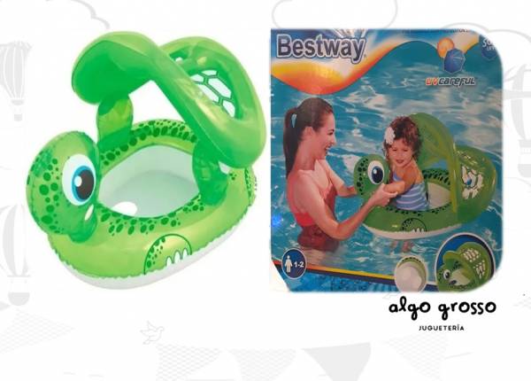 SALVAVIDAS TORTUGA ASIENTO CON TECHO BESTWAY art.34094