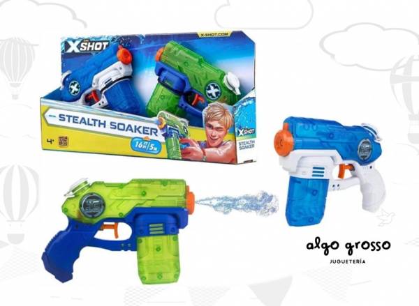 X-SHOT PISTOLA LANZA AGUA STEALTH SOAKER x2 art.01227