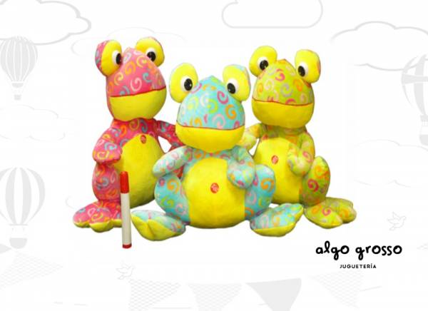 RANA DE PELUCHE CON SONIDO art.C7416