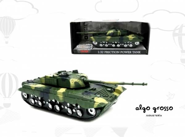 TANQUE MILITAR A FRICCIÓN CON LUZ Y SONIDO art.BL3639