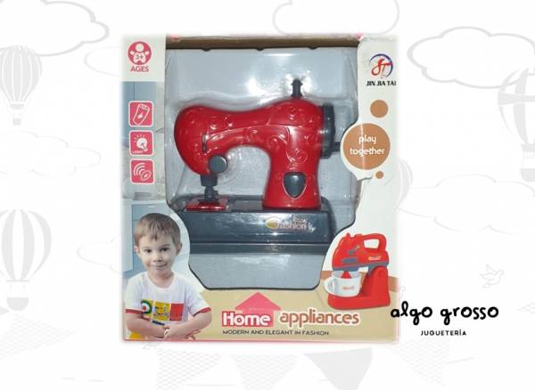 MAQUINA DE COSER 10CM CON LUZ Y SONIDO HOME APPLIANCES art.979-3