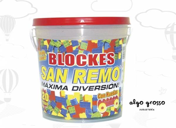 BLOQUES EN BALDE DE 120 PIEZAS SAN REMO art.36876