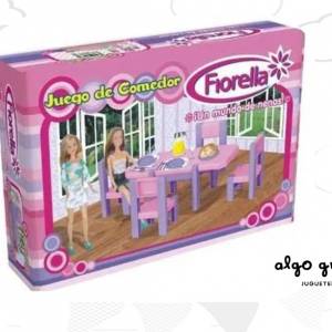 JUEGO DE COMEDOR PARA MUÑECA FIORELLA art.80744