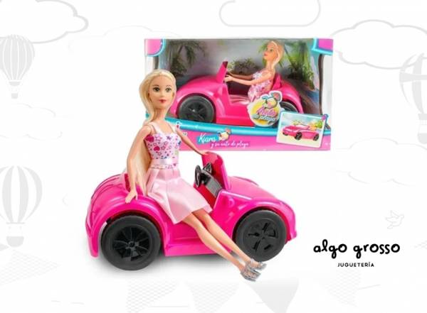 MUÑECA KIARA Y SU AUTO DE PLAYA  art.5980/B088